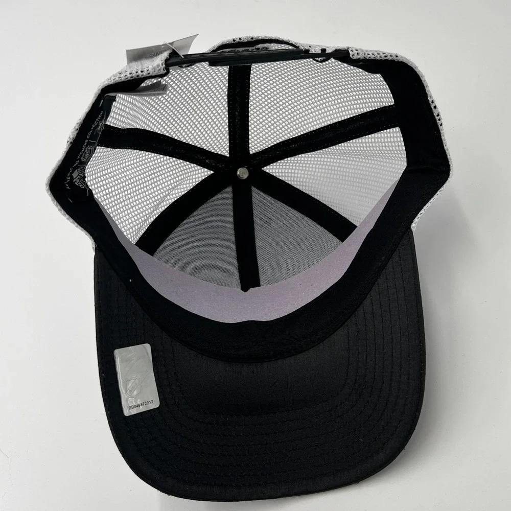 Adidas NHL Dallas Stars Womens Black White Trucker Hat Adjustable One‎ Size